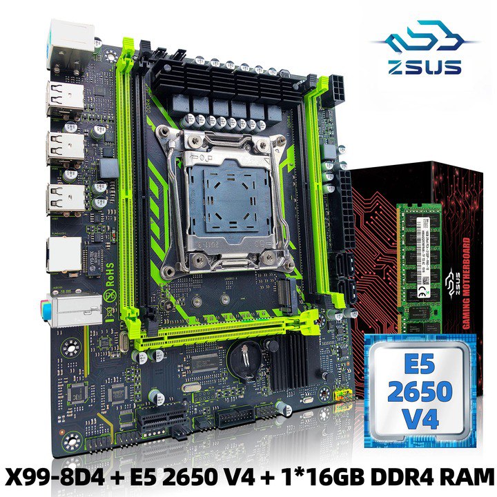 Zsus X99-8D4 conjunto de placa-mãe