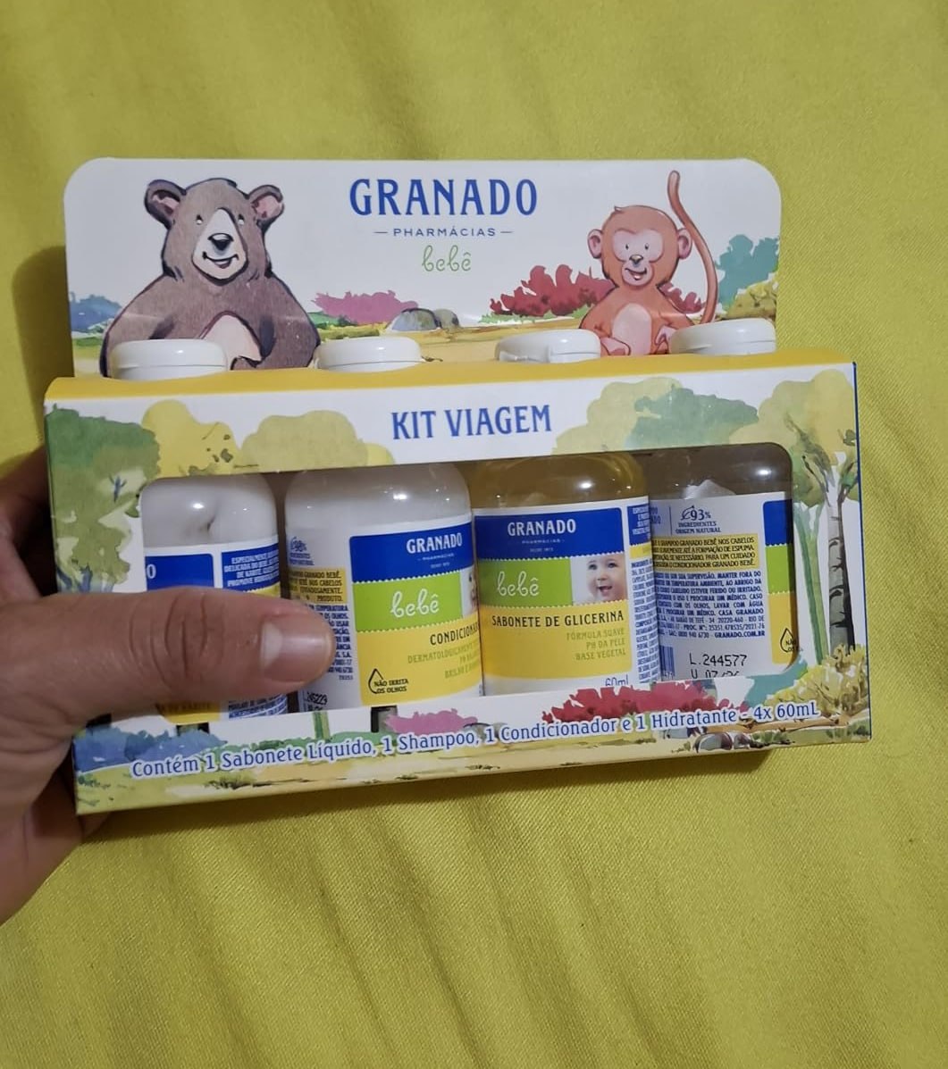 Kit de Viagem para Bebê Granado 60ml — 4 Unidades